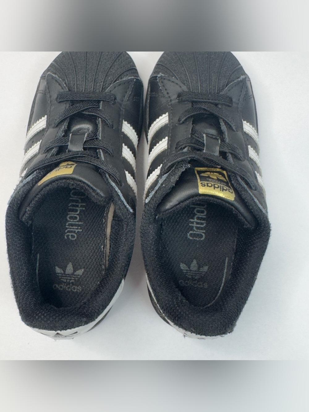 Toddler Kids Sneakers Shoes Adidas Superstar EL I  EF5396 Black Size 10K Black - Picture 11 of 11